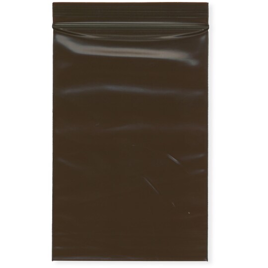 Plymor 4" x 6", 3 Mil Amber UV Zipper Reclosable Plastic Bags
